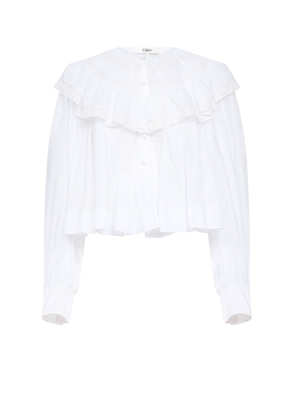 Chloè Shirts Iconic Milk Cotone - 38
