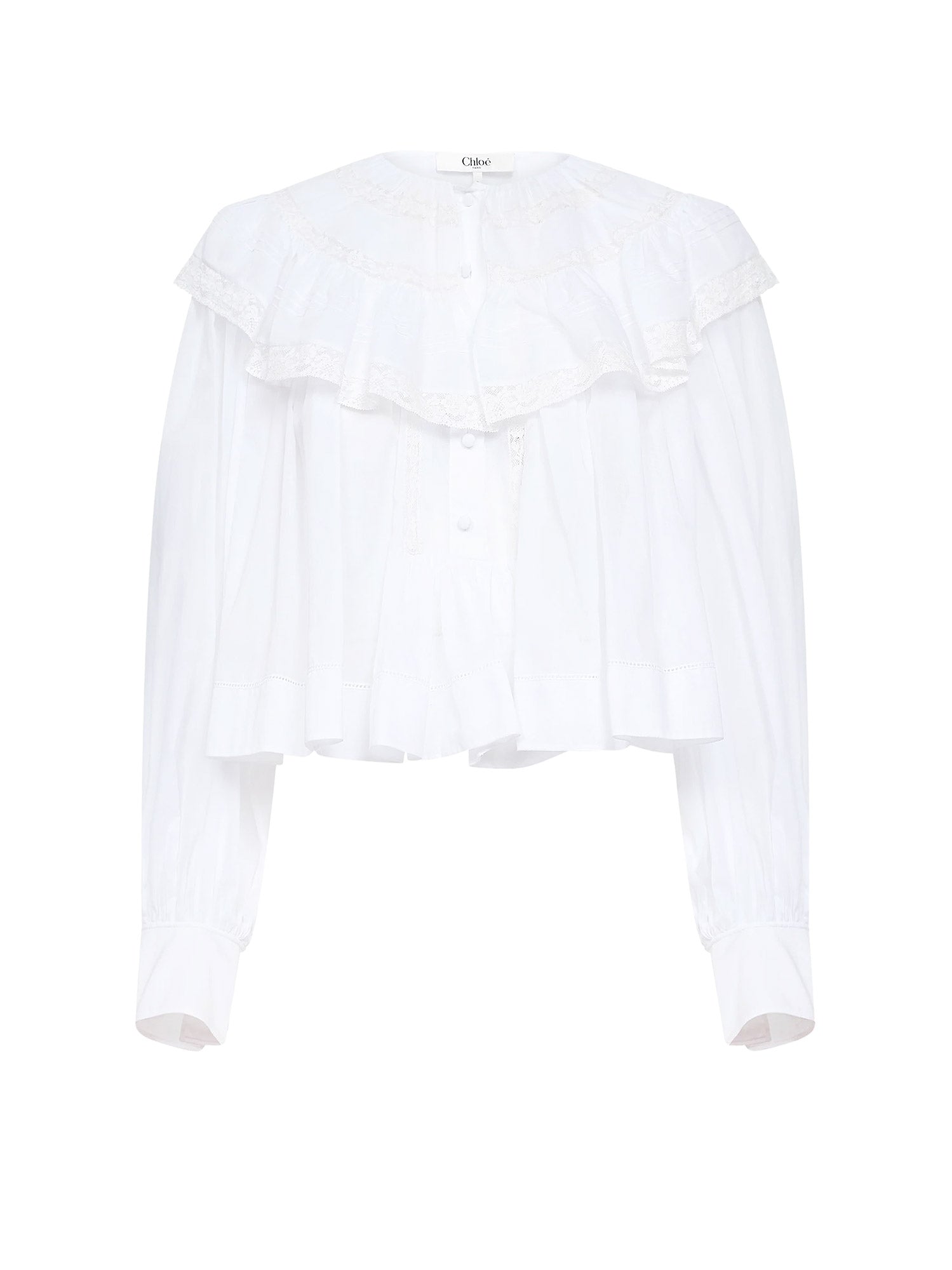 Chloè Shirts Iconic Milk Cotone - 38