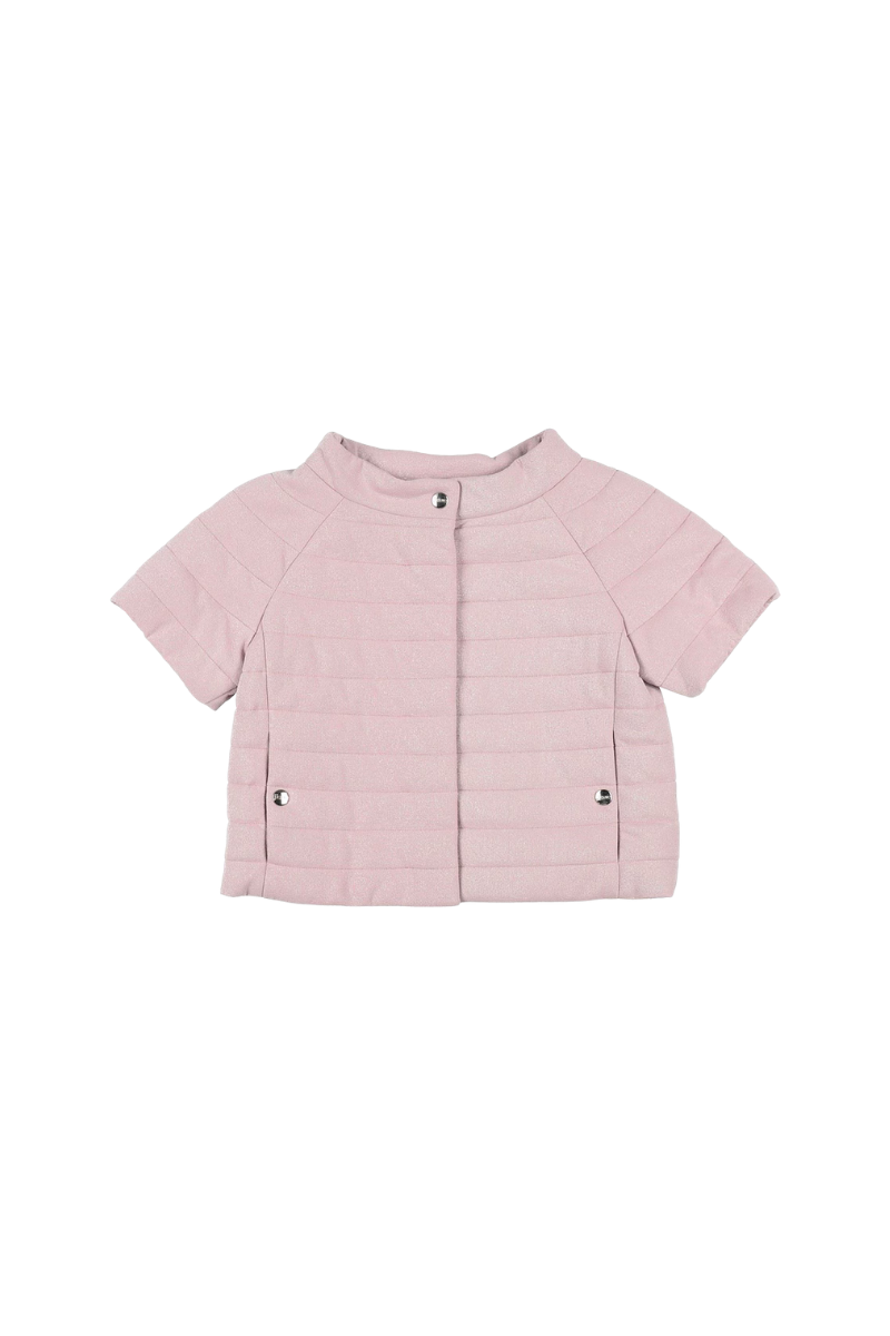 Herno Quilted Short-Sleeve Jacket — Pink