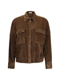 Camisa de pana Brunello Cucinelli — Marrón