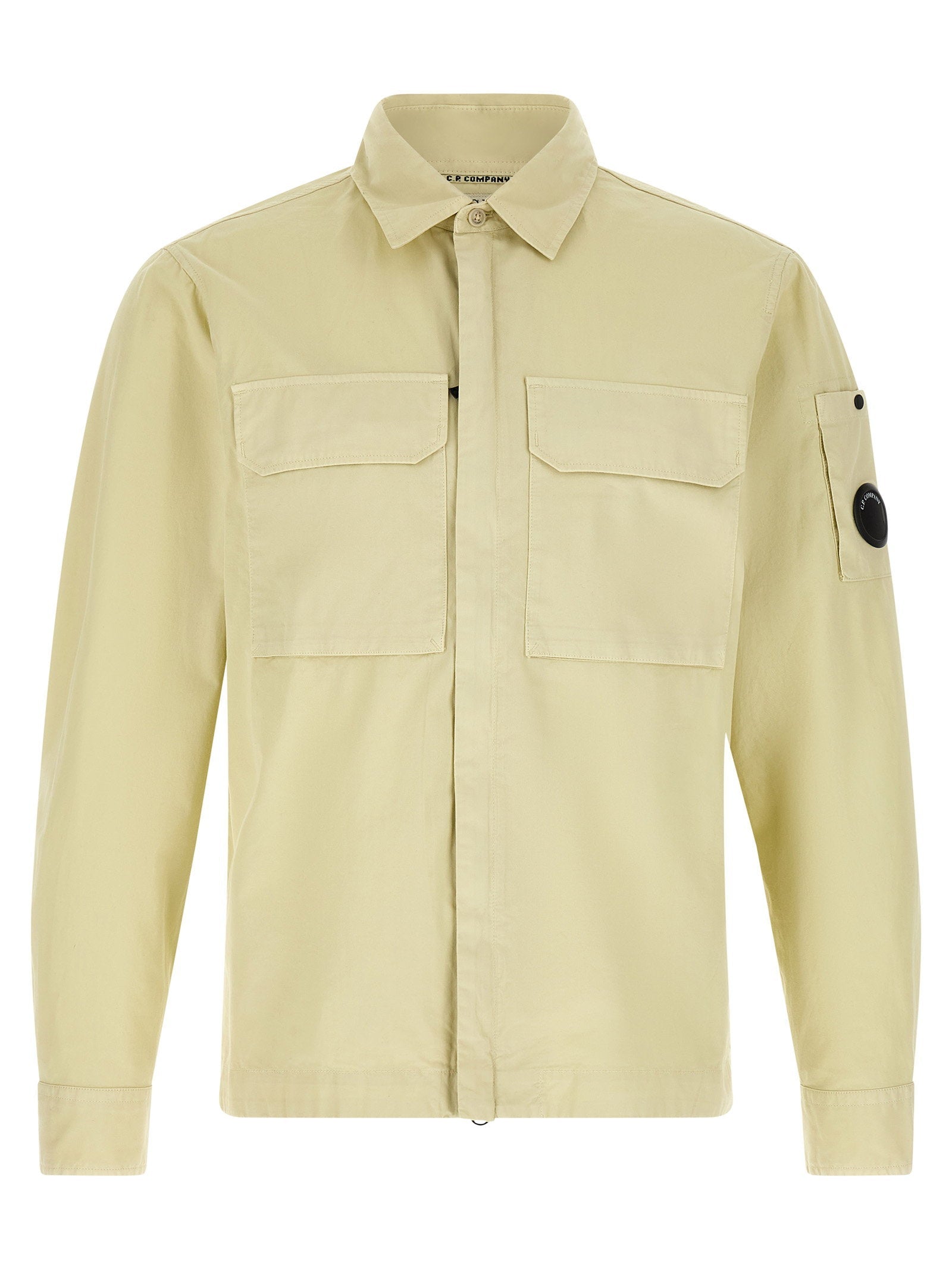 C.p. Company Lens Overshirt — Beige