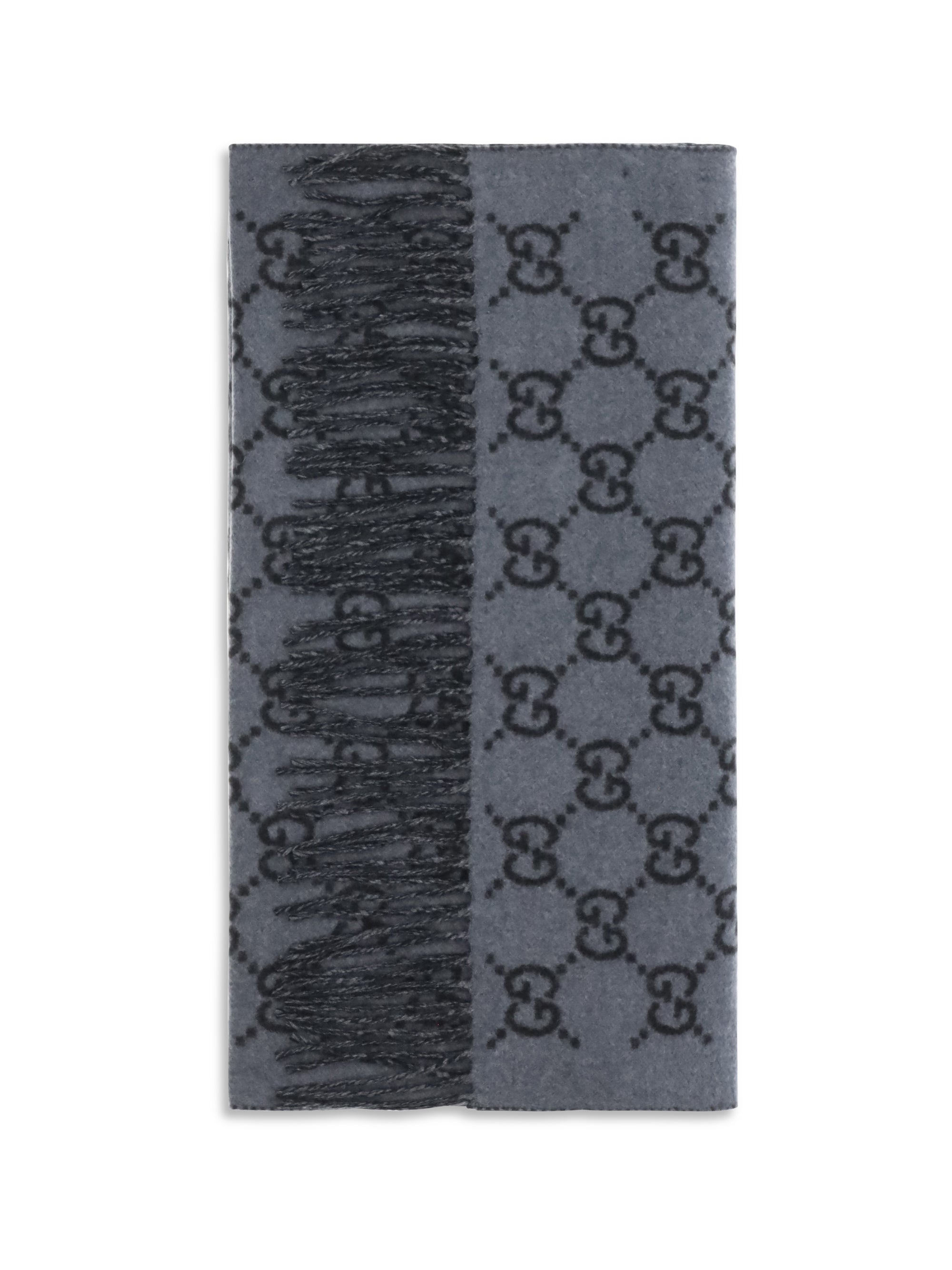 Gucci GG Scarf — Gray