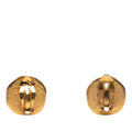 Gold Plated Archer Medallion Clip On Earrings