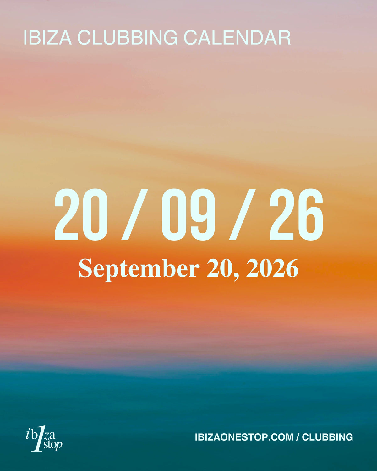 September 20, 2026 Ibiza Parties at UNVRS, Ushuaïa, Pacha, Amnesia, Hï Ibiza, Chinois, 528 Ibiza & More: Carl Cox, Solomun, HUGEL, Bedouin, Deborah de Luca & More