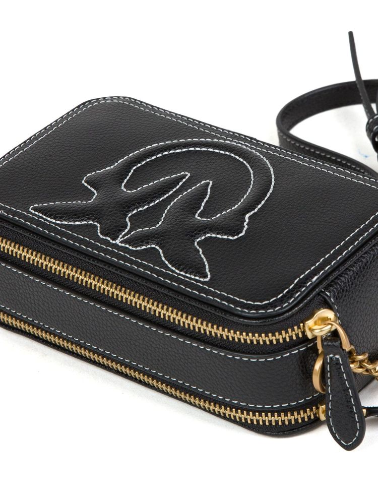 Pinko Carrie Camera Crossbody Bag — Black