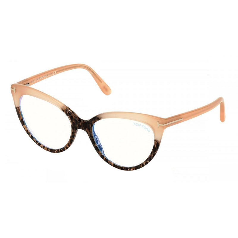 Tom Ford FT5674-B055 Two-Tone Tortoiseshell Eyeglasses — Brown