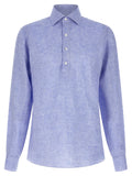 Borriello Linen Blouse — Blue
