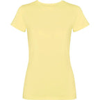 Camiseta de mujer de manga corta100% algodón con acabado lavado ácido Vetonek