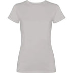 Camiseta de mujer de manga corta100% algodón con acabado lavado ácido Vetonek