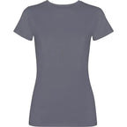 Camiseta de mujer de manga corta100% algodón con acabado lavado ácido Vetonek