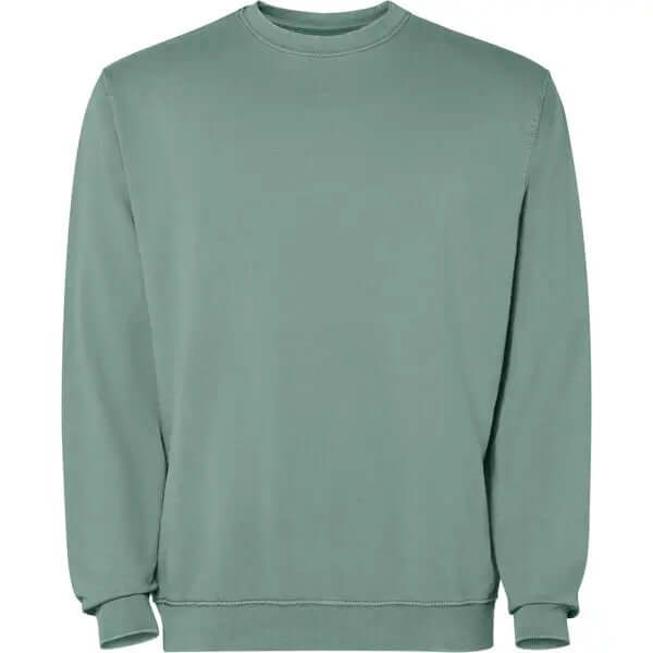 Sudadera unisex con cuello redondo 100% algodón Terry lavado al ácido Vetonek