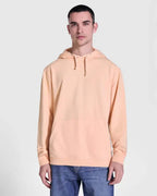 Sudadera unisex con capucha forrada al tono, 100% algodón con acabado lavado ácido Vetonek