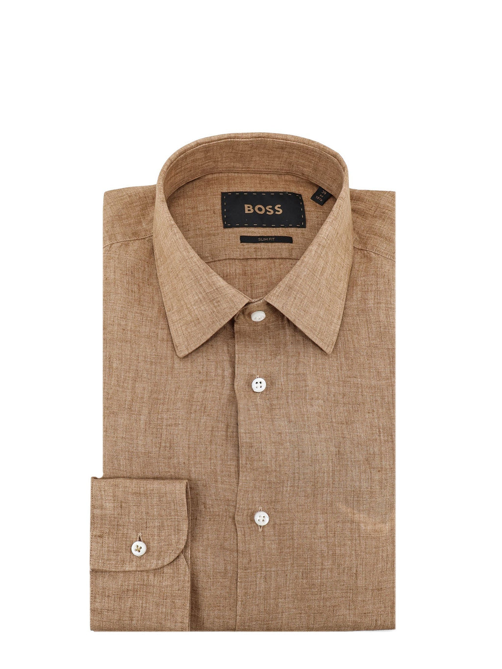 BOSS Shirts Mediumbeige Lino - 40