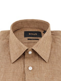 BOSS Shirts Mediumbeige Lino - 40