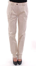 Women's Cotton Chinos Beige Elastane