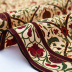 Art Nouveau Silk Scarf Berry