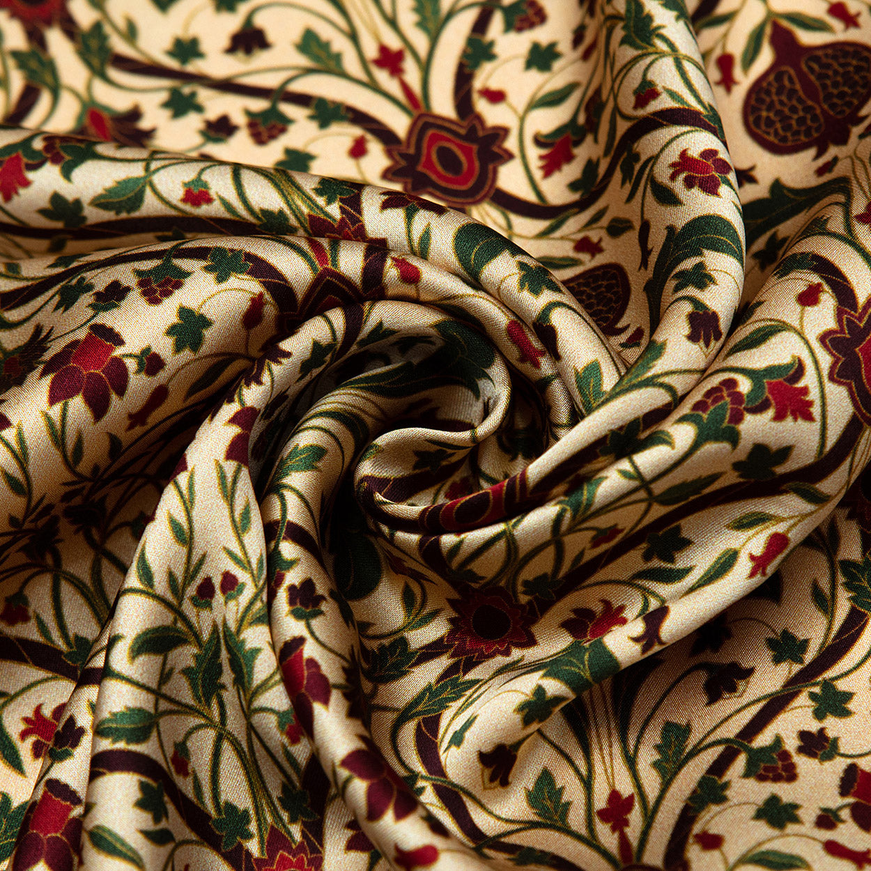 Art Nouveau Silk Scarf Berry