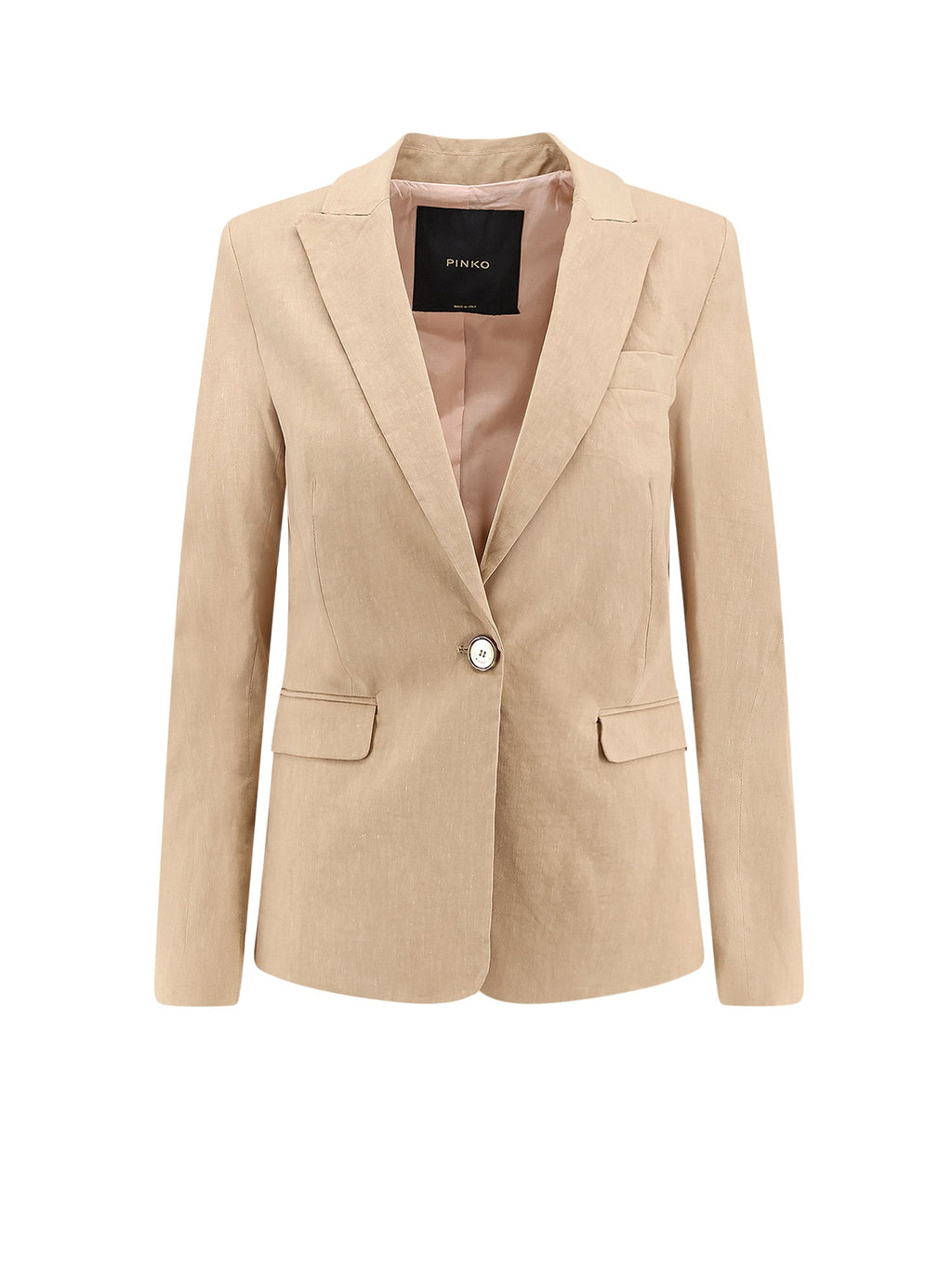 Pinko Clothing Beige Lino Viscosa Elastan - 42
