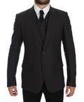 Men's Gray Slim Fit Linen Blazer Jacket Clothing