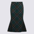 Alexander Mcqueen Skirts Navy/green/yellow _wo