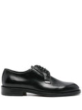 Dsquared2 Polished Calf Leather Derby Shoe — black