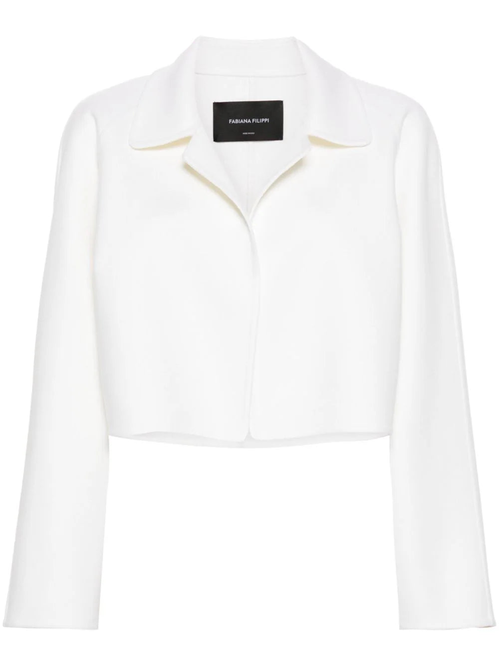 Fabiana Filippi Felted Virgin Wool-Cashmere Jacket — White