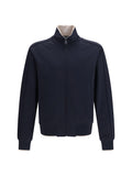 Dolce & Gabbana Zip Jacket with Side Bands Jacket — Navy