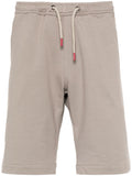 Kiton Stretch-Cotton Jersey Shorts — Taupe