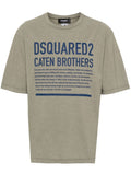 Dsquared2 Logo-Print T-Shirt — Olive Green