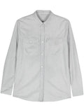 Eleventy Suede Shirt — Grey