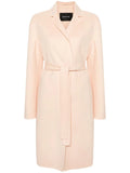Fabiana Filippi Virgin Wool-Cashmere Belted Coat — Pink