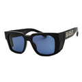 Philipp Plein SPP130M700Y Blue Lens Sunglasses — Black