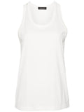Fabiana Filippi Panelled Cotton Tank Top — White
