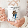 Taza de cerámica con nombres personalizada It Takes A Long Time To Grow An Old Friend Regalo de cumpleaños para amigos Besties