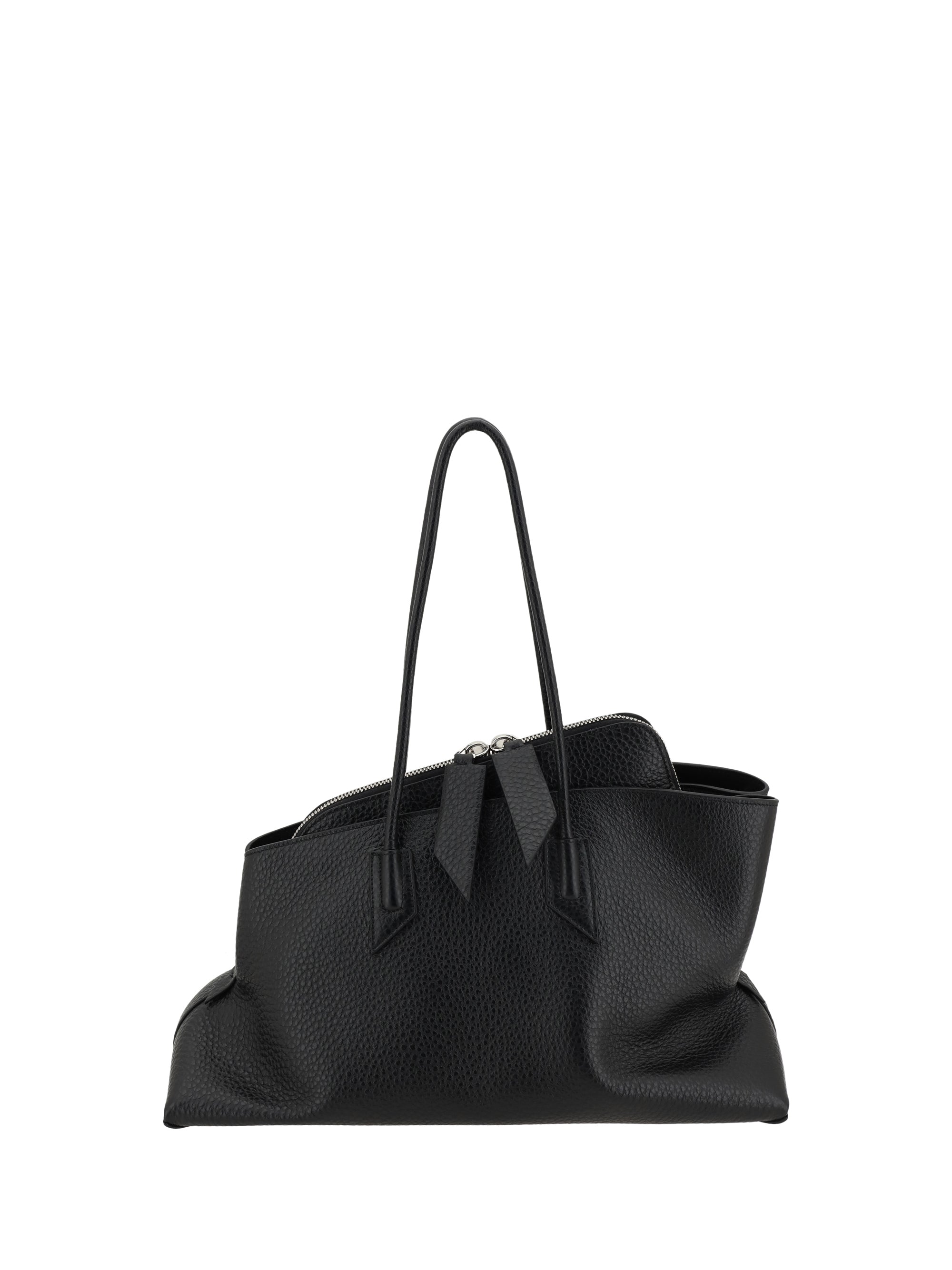 The Attico La Passeggiata Shoulder Bag — Black