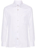 Kiton Jersey Cotton Shirt — White