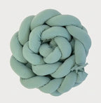 Braided Cot Bumper 180cm MINT