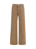Brunello Cucinelli Straight-Leg Cotton Jeans — Beige