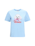Fiorucci Poodle-Logo Graphic T-Shirt — Blue