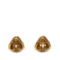 CC Gold Plated Triangle Clip On Earrings