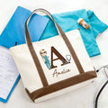 Bolsa de aseo personalizable con nombre e inicial para uso diario en el Día de la Enfermera para médicos y enfermeras