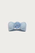 Rose Bandeau Top (Denim/Denim)