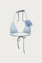 Rose Triangle Top (Denim/Denim)
