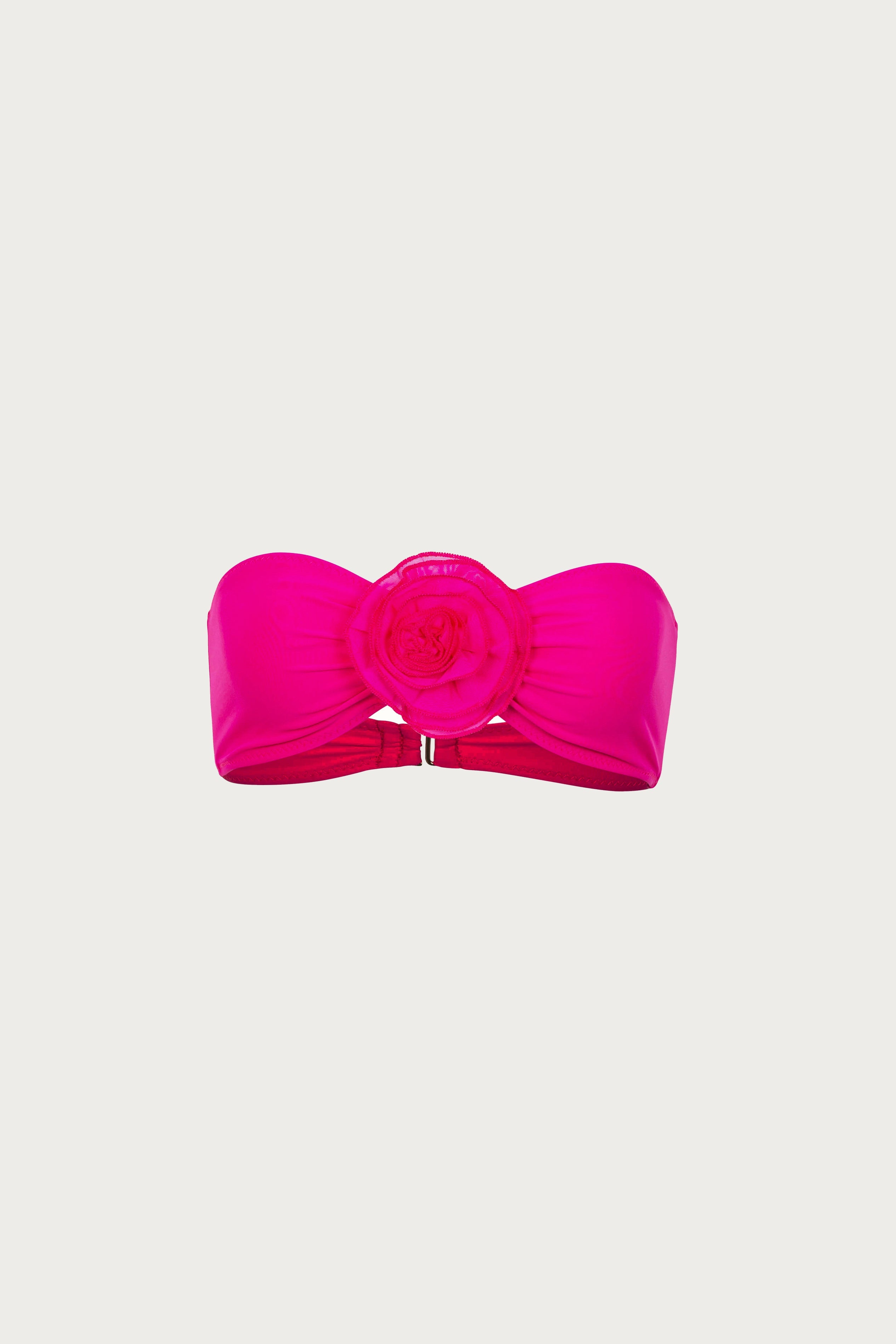 Rose Bandeau Top