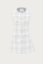 Grace Dress (White Tweed)