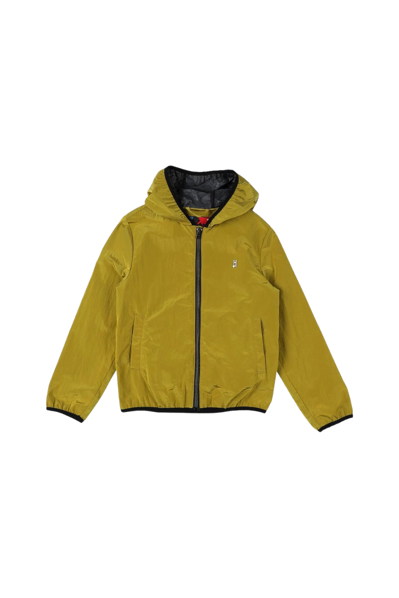 Herno Reversible Hooded Down Jacket — Yellow