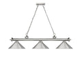 Z-Lite Cordon Brushed Nickel Pool Table Light