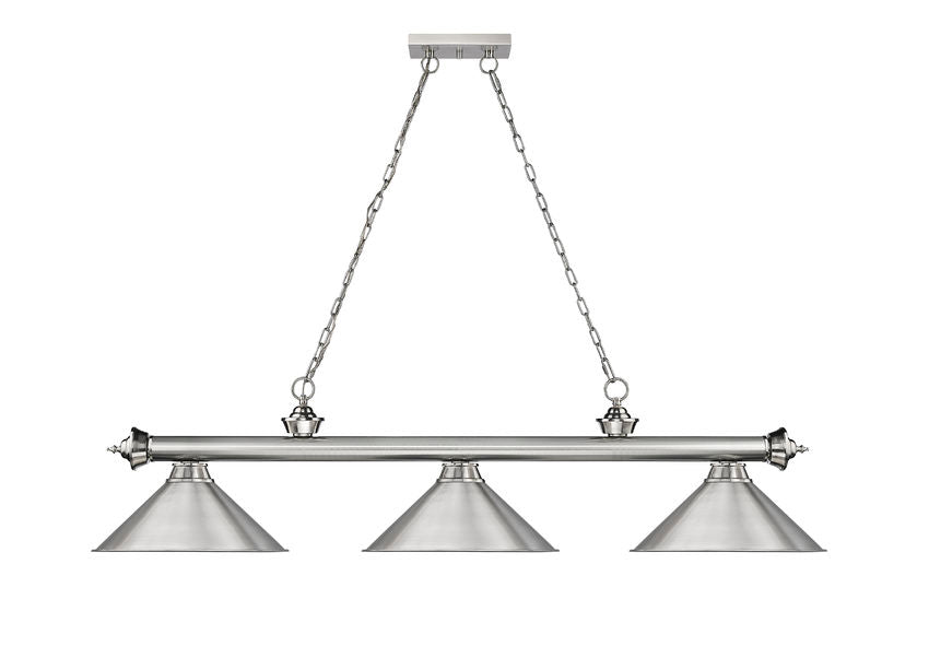 Z-Lite Cordon Brushed Nickel Pool Table Light