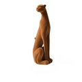 ArtZ® Luxe Leopard Sculpture - Upright Brown