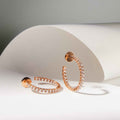 RIVIERA Midi Diamond Hoop Earrings Pair By ALINKA Fine Jewellery